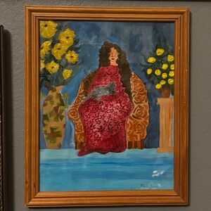 “Russian Blue” Original Acrylic Painting 8x10”